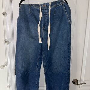 Mens barrel jeans with Drawstring